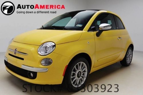 2k one 1 owner miles convertible 2012 fiat 500 lounge yellow