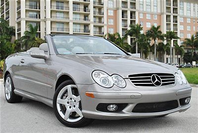 2005 mercedes clk500 cabriolet-florida car-low miles-serviced and ready to go-
