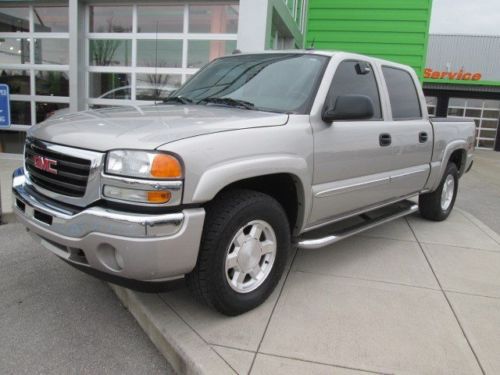 Gmc silver sierra slt 4x4 leather navigation crew cab bose truck 4wd clear title