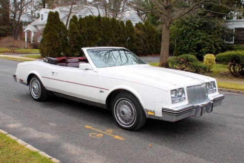 1985 buick riviera 2dr coupe convertible low miles flawless mint service history