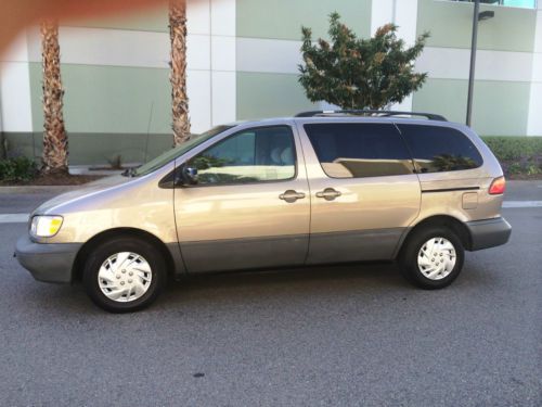 1999 toyota sienna v6 --california rust free vehicle-- fresh car donation