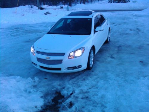 Purchase Used 2012 White Chevy Malibu Ltz Black Leather