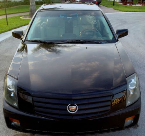 2004 cadillac cts base sedan 4-door runs good low reserve / cold air /black
