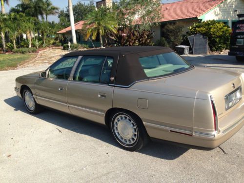 1997 cadillac deville base sedan 4-door 4.6l gold, tan interior clean! new tires