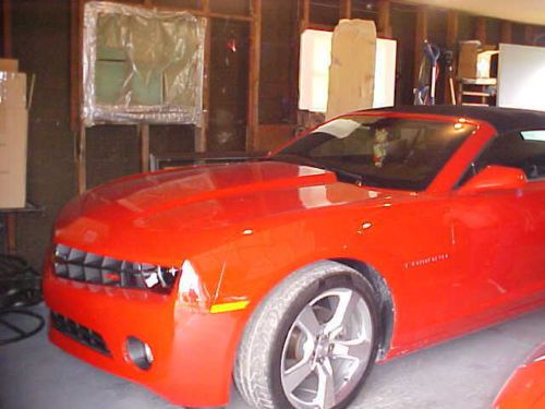 2012 chevrolet **camaro** rs red with black convertible top mint low milage