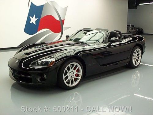 2005 dodge viper srt-10 roadster 500 hp triple blk 18k texas direct auto