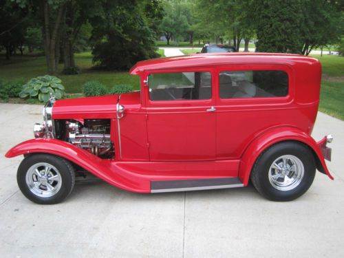 1931 ford model a 2 door sedan all steel body hot rod chevy 350 custom 4 link