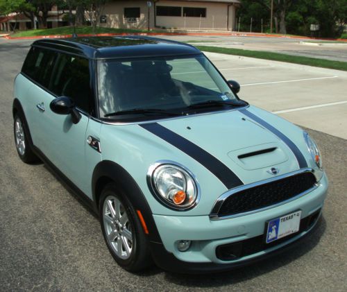 2012 mini cooper s clubman; leather; premium pkg. &amp; warranty; automatic trans.