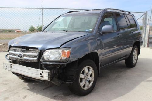 2007 toyota highlander v6 awd damaged repairable fixer salvage runs! must see!