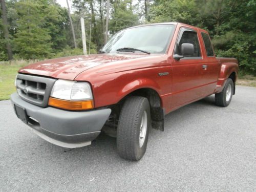 2000 Ford Ranger XL Ext Cab Flareside Pickup LOW MILES 5 Speed Manual NO RESERVE, image 1