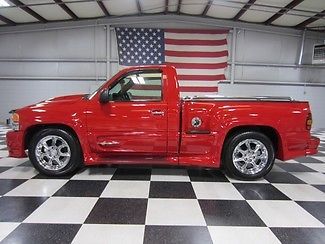 Red 2wd regular cab stepside low miles chrome 20s new tires only 19k extras nice