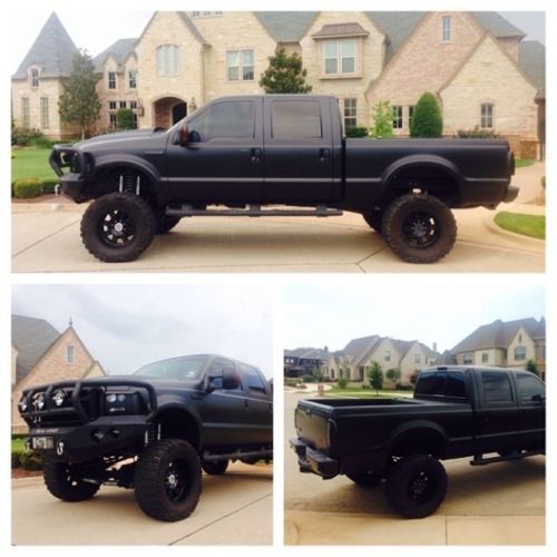 2007 ford f-250 outlaw edition 4x4 diesel bulltetproof lifted matte black