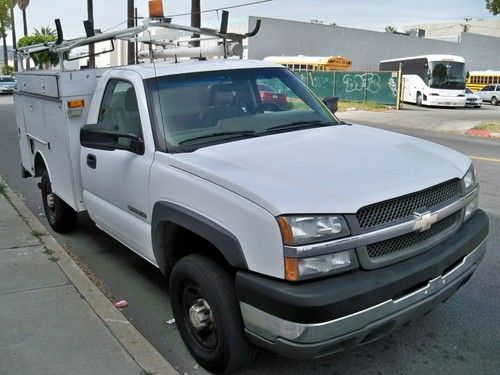 2003 chevy 2500 utility service bed work truck hd silverado  low miles box rack