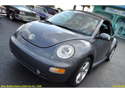 2005  vw beetle leather a/c convertible low reserve strong running automatic