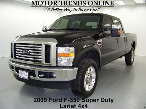 Lariat 4x4 rearcam diesel leather htd seats crewcab longbed 2010 ford f350 24k