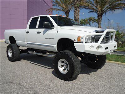 15 inches lifted 5.9 diesel srw laramie leather 4x4 quad long monster truck fl