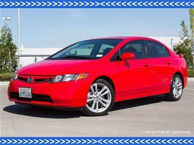 2008 honda civic si sedan: offered by authorized mercedes dealer, one-owner