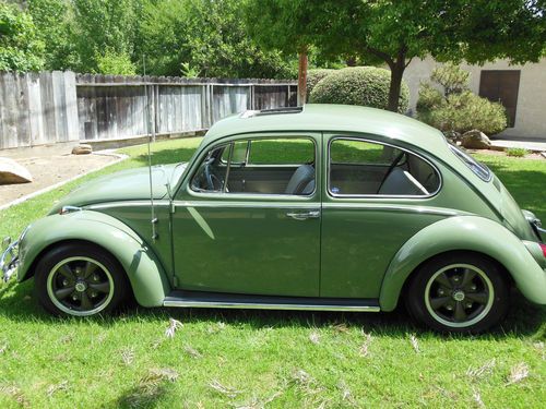 1965 vw volkswagen bug beetle 113 sunroof sedan restored resto cal look