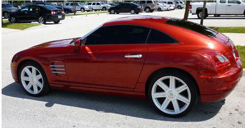 2004 chrysler crossfire coupe limited 6spd manual red 47,000 miles sports car