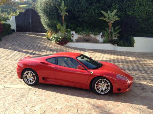 Ferrari 360 coupe red f1 very clean