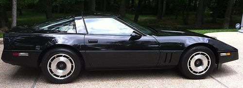 1984 chevrolet corvette, black, 4k miles, auto, a/c, new tires, plugs radiator