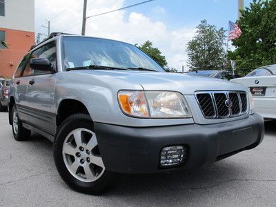 Forester l wagon awd 5-speed manual low miles clean 1-owner carfax guarantee