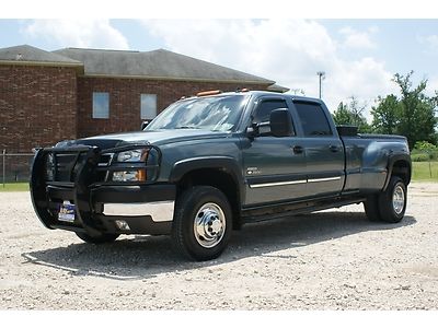 Chevy dually 6.6 liter turbo diesel crew cab leather lt 4x4 3500 automatic