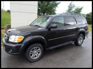 2004 toyota sequoia limited / 3rd row / rear a/c / leather / alloys
