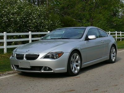 Bmw 645i coupe silver. magnificent