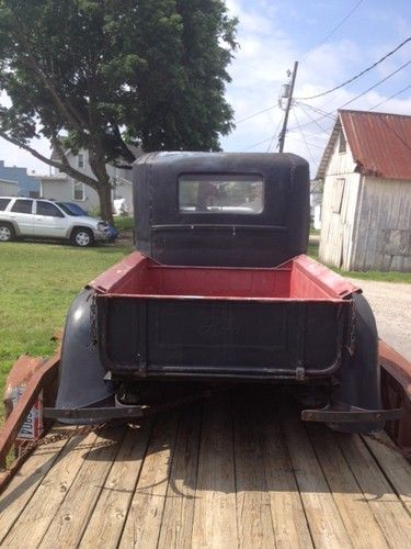 Closed cab pick up short bed original flat head 4 and 3 speed transmission