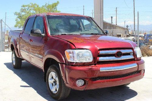2006 toyota tundra sr5 double cab 4wd damaged clean title runs! priced to sell!!