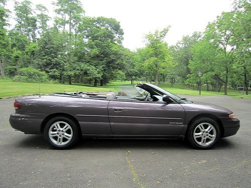 1996 chrysler sebring jxi convertible with no reserve