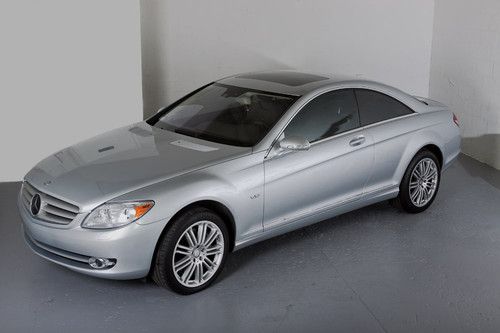 2008 silver mercedes-benz cl600 base coupe 23k miles only!