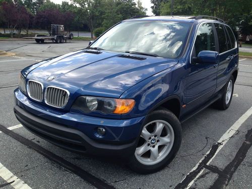 2001 bmw x5 4.4l navigation clean drives excellent topaz blue/black