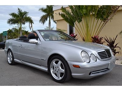 2003 mercedes benz clk320 sport amg convertible hids htd seats leather low miles