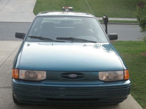 1993 green ford escort lx sport hatchback 2-door 1.9l