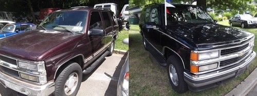 Pair of 1996 chevy tahoe's both run &amp; drive,leather,4x4,loaded,v8 auto's,alloys