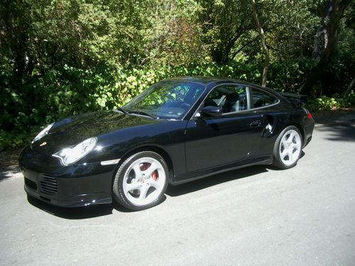 2002 porsche 911 turbo coupe 28k miles! clean carfax, black over black