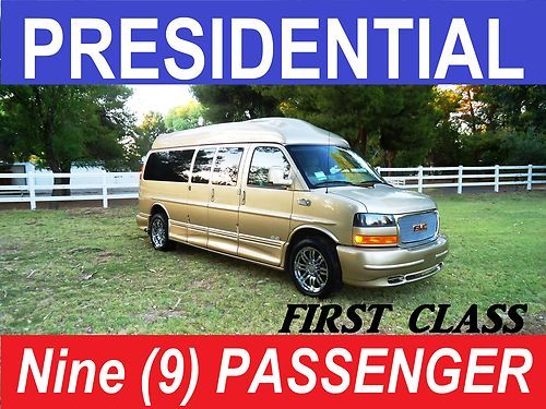 9 passenger presidential, 1 tv-dvd- custom conversion van