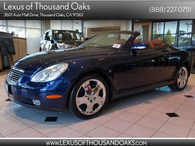 One 1 owner blue / saddle leather convertible nav low miles available warranty
