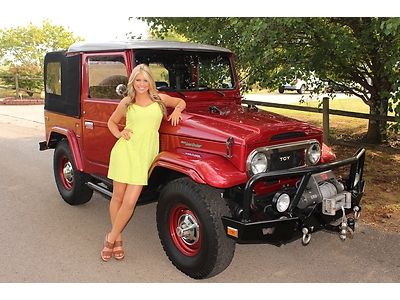 1976 toyota land cruiser frame off resto ps pdb ac 350 leather see video