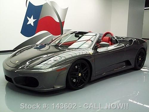 2005 ferrari f430 f1 spider convertible red leather 23k texas direct auto