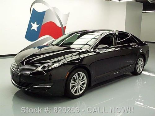 2013 lincoln mkz 2.0 ecoboost htd leather blk on blk 4k texas direct auto