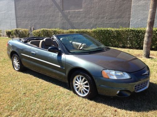 2002 sebring lxi convertible low miles clean carfax garage kept leather pristine