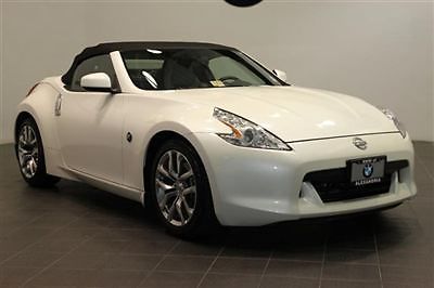 2010 white nissan 370 z convertible automatic heated vent seats bose sound leath