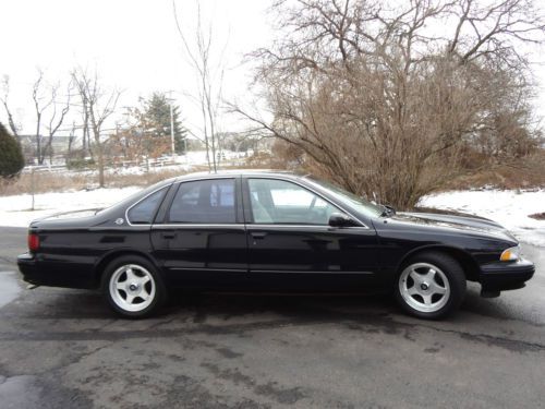 1996 chevy impala ss, &#034;bad cop&#034; black/grey, 103k, new tires, brakes, pa insp nr!