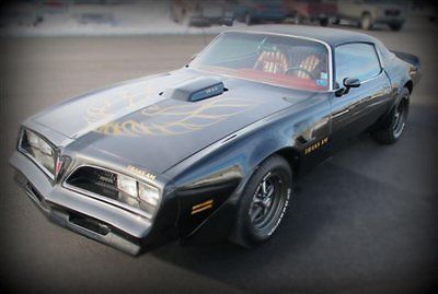77 trans am ws4  400 v8  automatic black gold red leather coupe