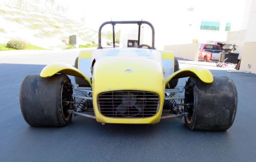 Lotus 7 s2 dry sump lotus twin cam, garage find vintage race car