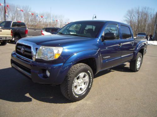 2007 tacoma crew cab 4.0l 4wd 6 speed manual trd off road pkg tow pkg 91k blue