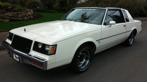 1987 buick regal t-type turbo with t-tops - rarer than a grand national! 38k mi!